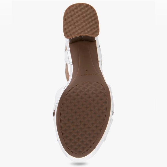 AEROSOLES Women's Cosmos Heeled Sandal Mirrored Silver Size 10 - Picture 4 of 10